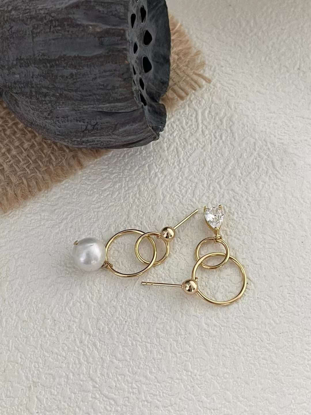 Galaxy AB pearl Earrings